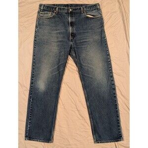 Vintage Levis 505 Jeans Mens 42x32 (40x32) Blue Denim Straight Leg Regular Fit